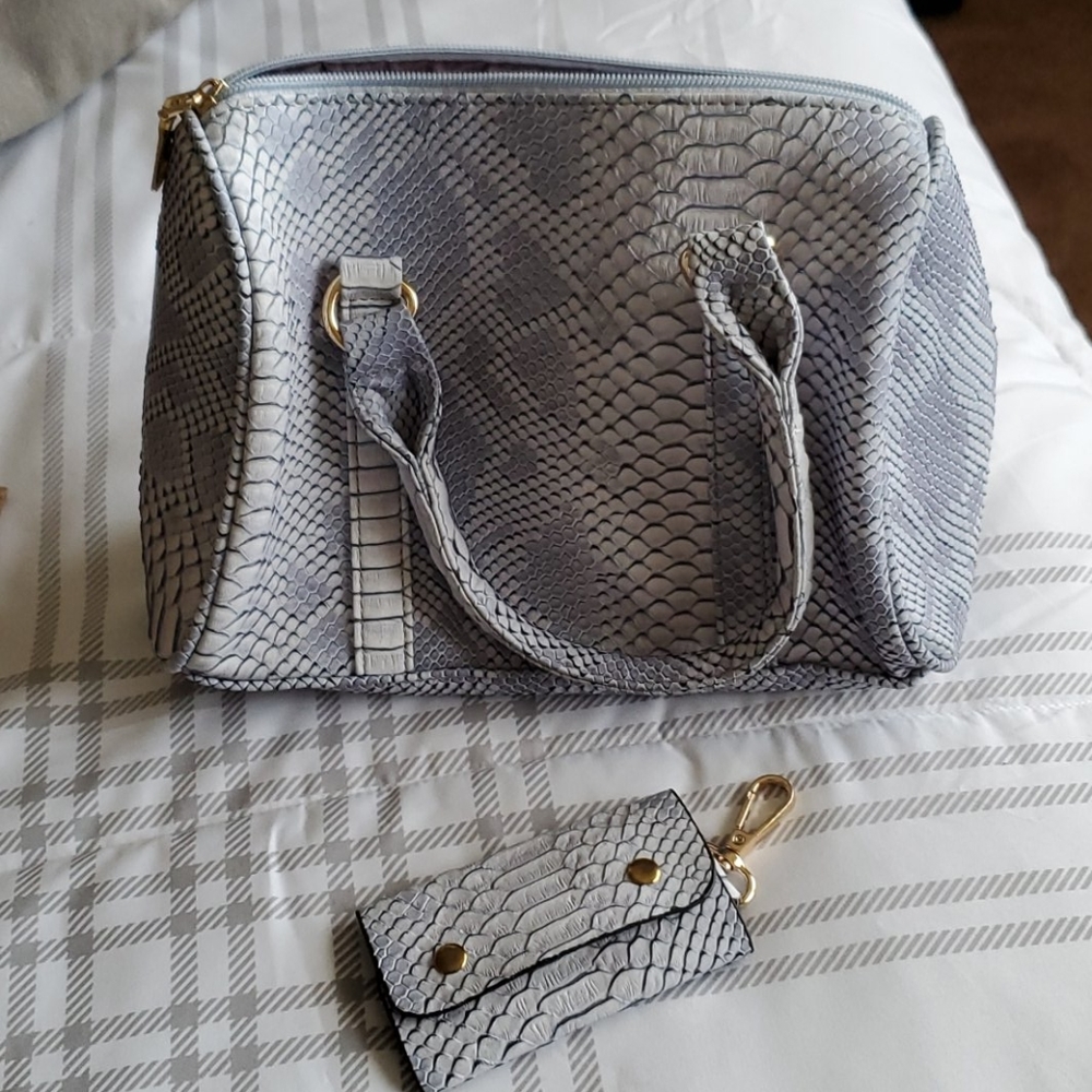 Snake Print Purse and Key Holder